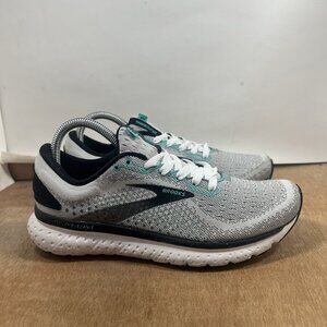 Brooks Glycerin 18 Women Size 8.5 White Shoes Running Sneakers